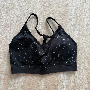 Nike Black and White Speckled Sports Bra